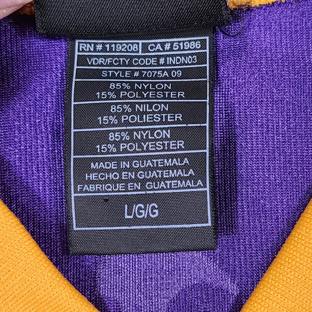 Reebok NFL Football Jersey Mens Large Purple Brett Favre #4 Minnesota Vikings - Picture 7 of 13
